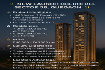 Discover Luxury Living with Oberoi Realty || Exclusive Launch at Sector 58, Gurgaon || Explore Premium Residences Today