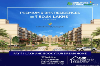 Pay 1 Lac and book your dream home at Signature Global Park 4 and 5, South Gurgaon
