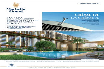 Book 2 & 3 BHK upscale residences at SRG Marbella Grand, Mohali