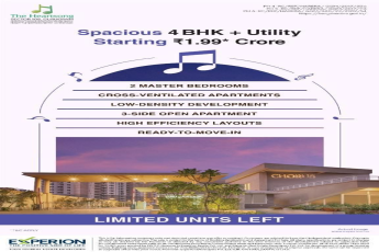 Spacious 4 BHK + utility starting Rs 1.99 Cr at Experion The Heartsong, Gurgaon