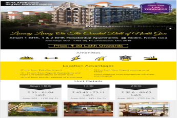 Phantom Las Terrazos presents smart 1 bhk, 1 & 2 bhk apartments at Rs. 33 lakhs in Goa
