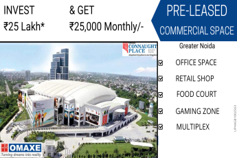 Invest Rs 40 Lac and get Rs 40,000 monthly at Omaxe Connaught Place, Greater Noida