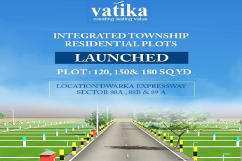 Vatika launched integrated township residential plots at Dwarka Expressway, Gurgaon