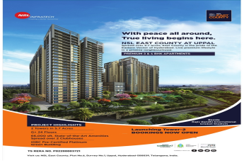 Launching tower-2 bookings now open at NSL East County, Hyderabad