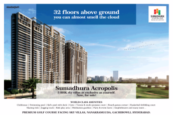 Book 5 BHK sky villas at Sumadhura Acropolis in Hyderabad