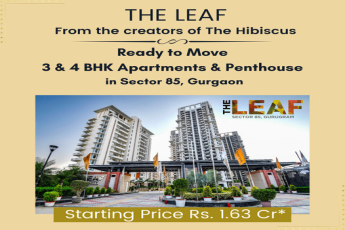 Ready to move 3 & 4 BHK apartments & penthouse at  SS The Leaf, Gurgaon