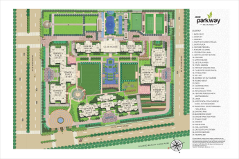 Site plan of Ace Parkway in Sector 150, Noida