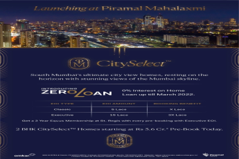 Avail 0% interest  at  Piramal Mahalaxmi in Mumbai