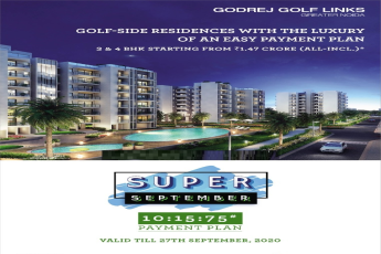 10:15:75 payment plan at Godrej Golf Links in Sector 27, Greater Noida