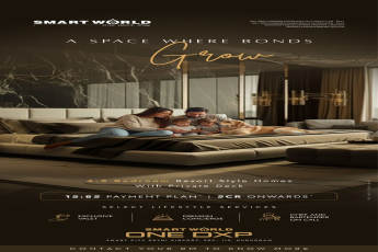 Experience Luxury Living at Smart World One DXP - 4.5 Bedroom Resort Style Homes, Gurugram, Starting 5 Cr.
