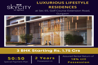 Assured rental return of 18% till possession at M3M Sky City in Gurgaon
