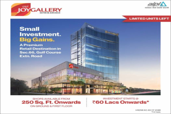 Investment starting Rs 60 Lac onwards at AIPL Joy Gallery in Sector 66, Gurgaon