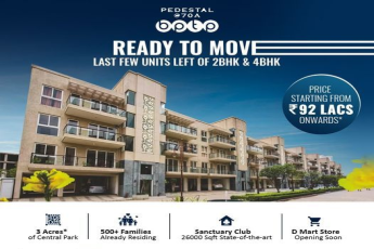Ready to move last few units left 2 & 4 BHK at BPTP Pedestal Floors, Gurgaon