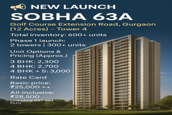 Explore Luxury Living: SOBHA 63A, Golf Course Extension Road, Gurgaon
