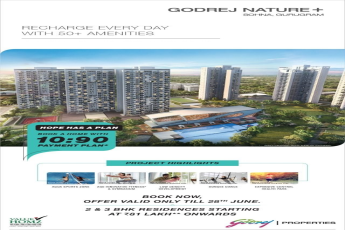 Book now, offer valid only till 28th June at Godrej Nature Plus in Gurgaon