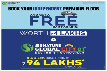 Experience the utmost in comfortable living at Signature Global City 81, Gurgaon