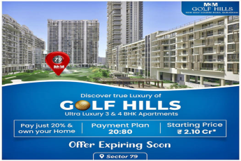 M3M Golf Hills: Embrace the Grandeur of Ultra Luxury 3 & 4 BHK Apartments in Sector 79, Gurugram