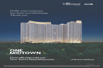 First offering sold out. new tower launching soon at DLF One Midtown, New Delhi