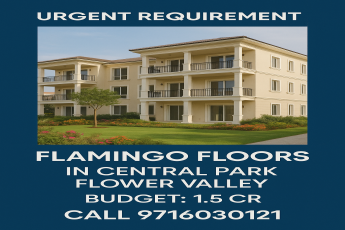 Flamingo Floors, Central Park Flower Valley, Just 1.5 Cr
