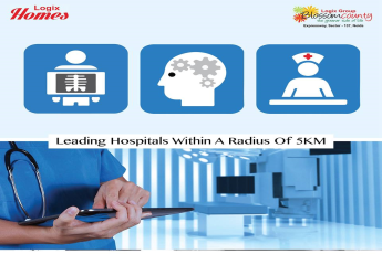 Commute to the hospitals shortly and convenient at Logix Blossom County