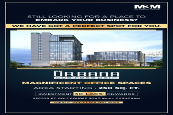 Investment starting Rs 30 Lac at M3M Urbana Business Park in Gurgaon