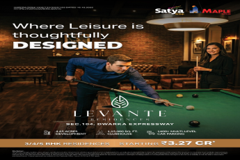 Discover Leisure at Levante Residences || Explore 3/4/5 BHK Residences on Dwarka Expressway || Luxury Living Starting at ₹3.27 CR