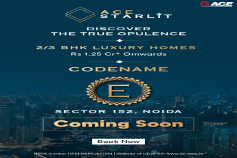 Book 2 & 3 BHK luxury homes Rs 1.25 Cr at Ace Starlit, Noida