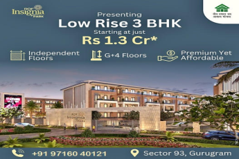 ROF Insignia Park: Elegant Low Rise 3 BHK Homes in Sector 93, Gurugram