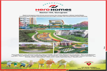 Hero Homes presenting 2/3 bhk at Rs 68.46 lakhs in Gurugram