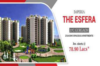 Book 2/3/4 BHK ready to move spacious aptmts Rs 78.90 Lac at Imperia The Esfera in Gurgaon