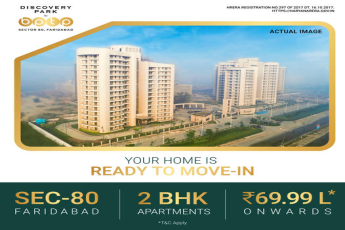 Experience new age living ready to move 2 BHK Rs 69.90 Lac at BPTP Discovery Park, Faridabad