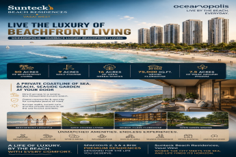 Experience the Luxury of Beachfront Living || Discover Sunteck Beach Residences in Vasai West || Embrace Exclusive Oceanapolis Living