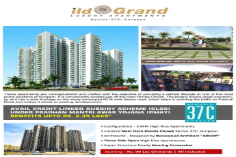 Avail Pradhan Mantri Awas Yojna at ILD Grand in Gurgaon