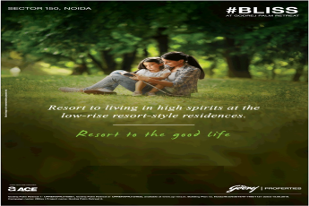 Resort to living in high spirits at the low-rise resort-style residences at Godrej Palm Retreat, Noida