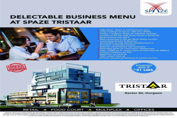 Experience a delectable business menu at Spaze Tristaar in Gurgaon