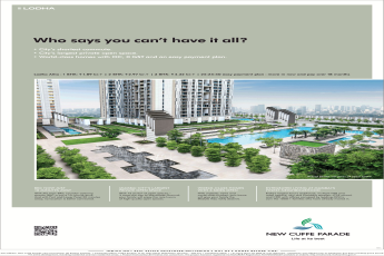 World-class homes with OC, 0 GST and an easy payment plan at Lodha New Cuffe Parade, Mumbai