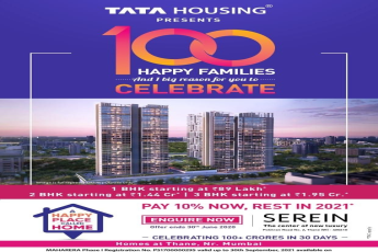 Pay 10% now, rest in 2021 at Tata Serein in Mumbai