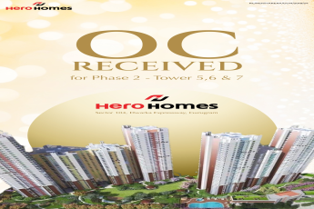 OC Received for Hero Homes Phase 2, Sector 104, Gurugram