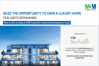 Limited edition 3-level penthouses with exquisite interiors and opulent lifestyle at M3M M3M Sky Suites, Gurgaon
