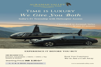 Experience Luxury Living at Auramah Valley || Discover India's #1 Township with Helicopter Access || Secure Your Spot in Auramah Valley Now
