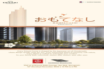 Discover Japanese Hospitality at Krisumi Waterside Residences, Gurugram, Nov 16, 2025