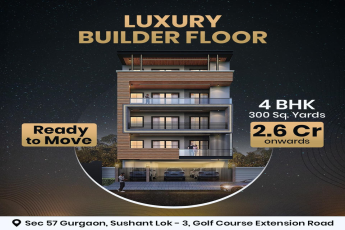 Elevate Your Living: The Elite 4 BHK Builder Floor at Sushant Lok 3, Sec 57, Gurgaon by Prestige Estates