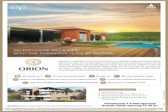 Introducing 3.5 Bed spacious grande villas starting 2.35 Cr at K Raheja Viva, Pune