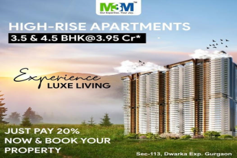 M3M High-Rise Apartments in Sec-113: Elevating Luxe Living in Dwarka Expressway, Gurgaon