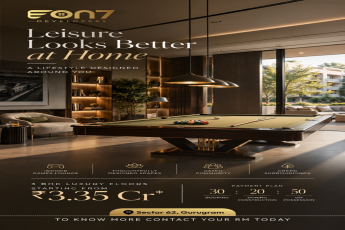 Luxury 3 BHK Floors Starting at ₹3.35 Cr! || Discover Leisure in Sector 62, Gurugram || Exclusive Lifestyle at Eon7 Developers