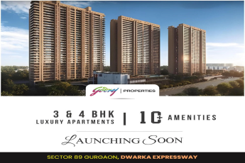 Godrej Properties' Luxurious Milestone: 3 & 4 BHK Apartments with 100+ Amenities in Sector 89 Gurgaon, Dwarka Expressway