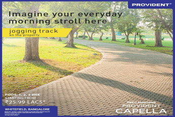 Jogging track at Provident Capella in Whitefield, Bangalore