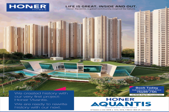 Book today indroductory base price Rs 5499 per sq ft at Honer Aquantis, Hyderabad