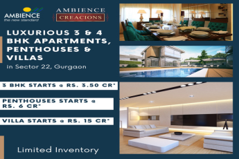 Limited inventory at Ambience Creacions, Gurgaon