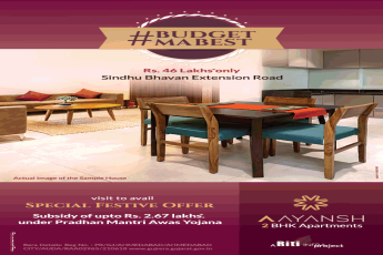 Subsidy of upto Rs 2.67 Lakhs under pradhan mantri awas yojana at Riti Aayansh in Ahmedabad